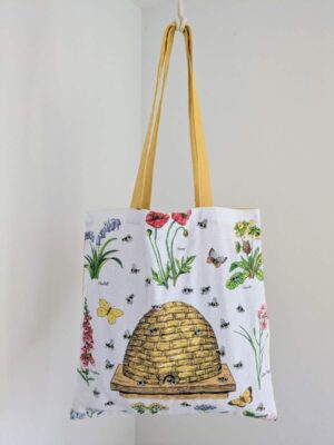 Beehive Floral Tote