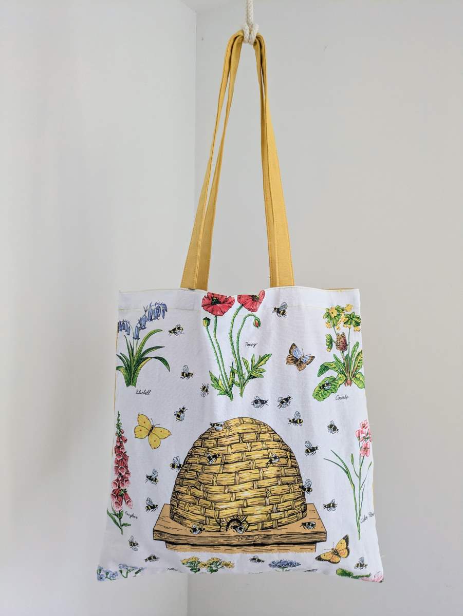 Beehive Floral Tote
