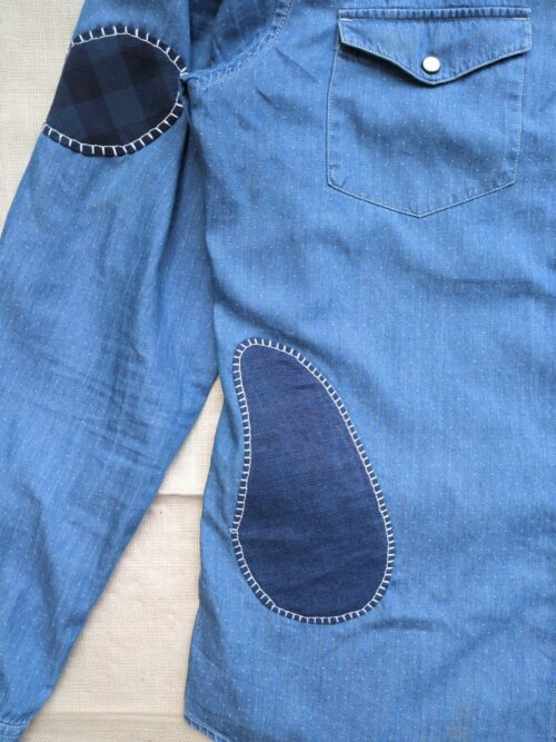 Chambray Shirt Applique Patches Details